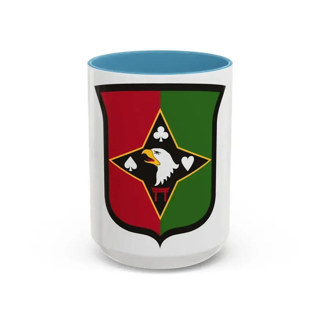 101 Sustainment Brigade (U.S. Army) Accent Coffee Mug 15oz Light Blue - Go Mug Yourself