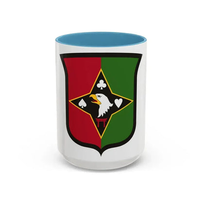 101 Sustainment Brigade (U.S. Army) Accent Coffee Mug 15oz Light Blue - Go Mug Yourself