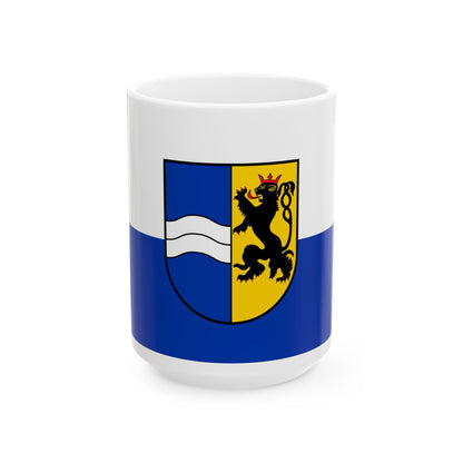 Flag of Rhein Neckar Kreis Germany - White Coffee Mug