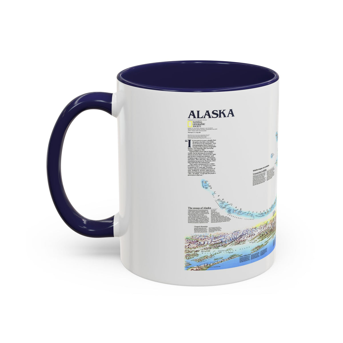 Alaska 2 (1994) (Map) Accent Coffee Mug