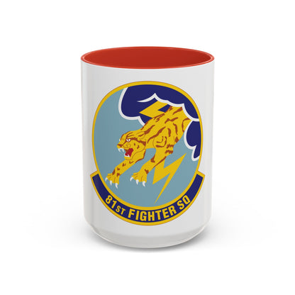 81st Fighter Squadron (U.S. Air Force) Accent Coffee Mug