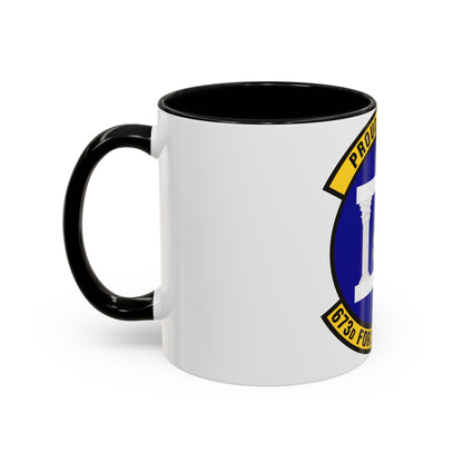 673d Force Support Squadron (U.S. Air Force) Accent Coffee Mug