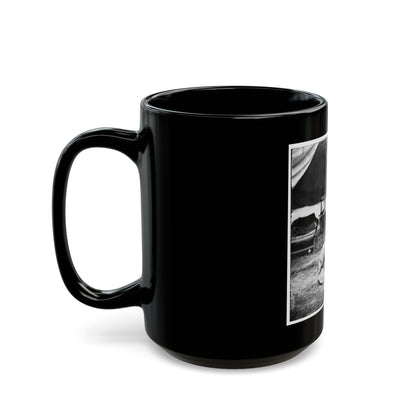 The Peninsula, Va. Lt. George A. Custer With Dog (U.S. Civil War) Black Coffee Mug