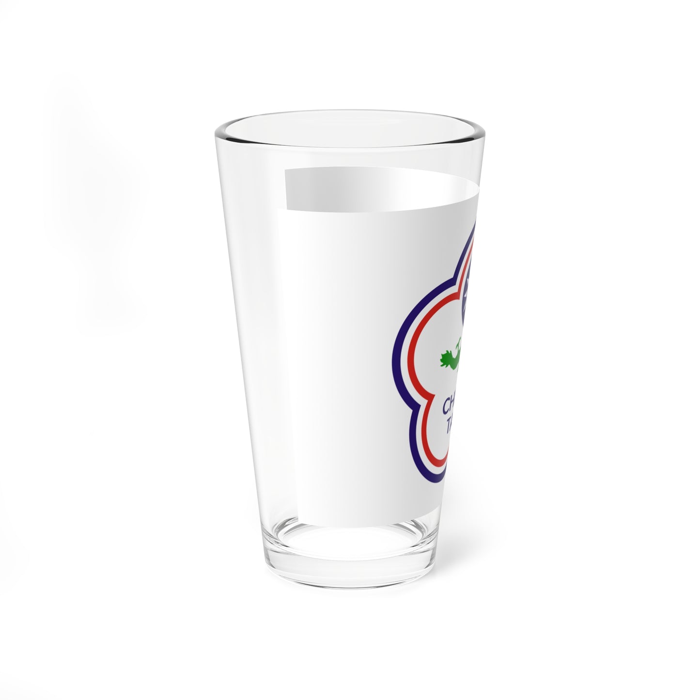 Flag of Chinese Taipei for Deaf 1997-2019 (China) Pint Glass 16oz