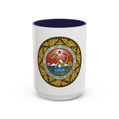Emblem of the Georgian SSR-2 - Accent Coffee Mug