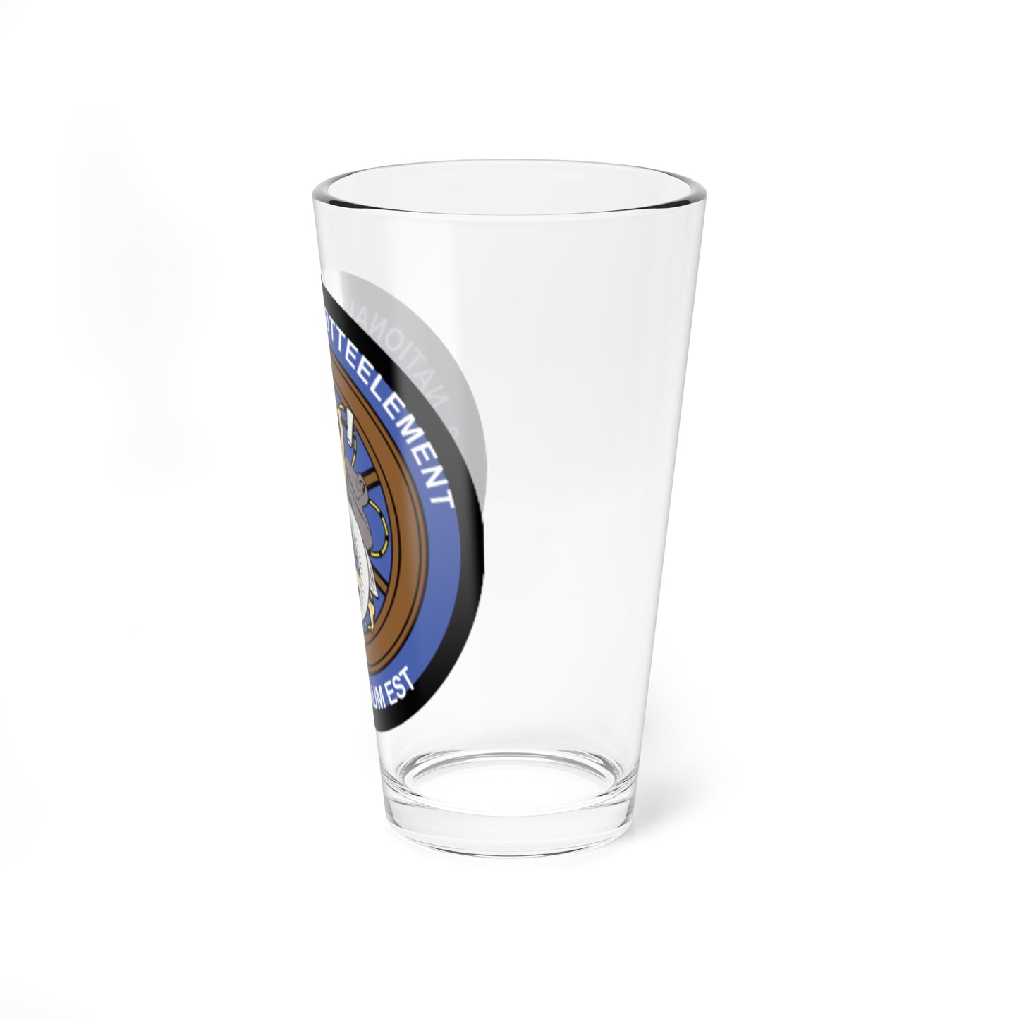 Emblem for the 3-IV-TRR (Denmark) (Coat of Arms) Pint Glass 16oz