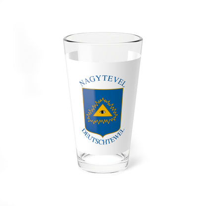 Flag of Nagytevel (Hungary) Pint Glass 16oz