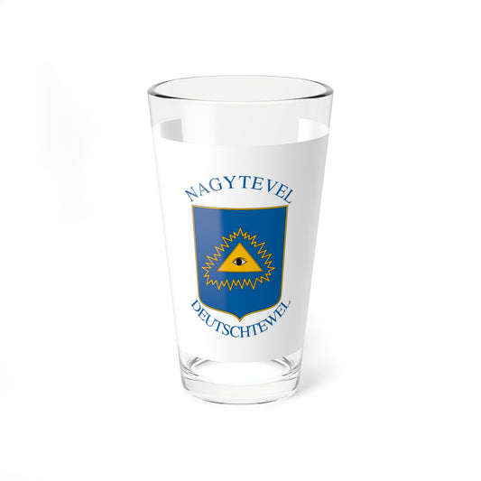 Flag of Nagytevel (Hungary) Pint Glass 16oz