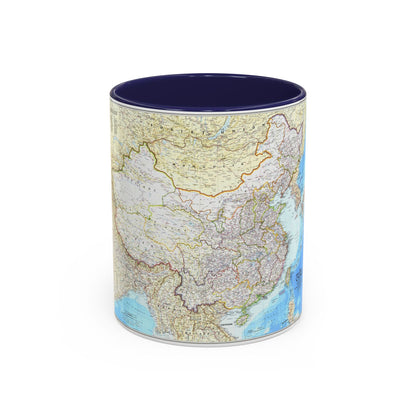 China - The People's Republic (1980) (Map) Accent Coffee Mug