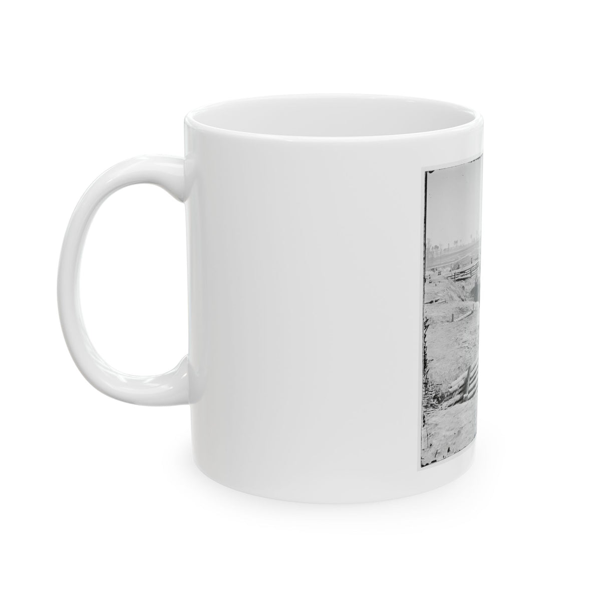Petersburg, Va. View Of Fort Sedgwick (U.S. Civil War) White Coffee Mug