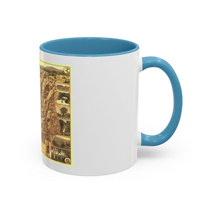 USA - New Hampshire's White Mountains (1937) (Map) Accent Coffee Mug
