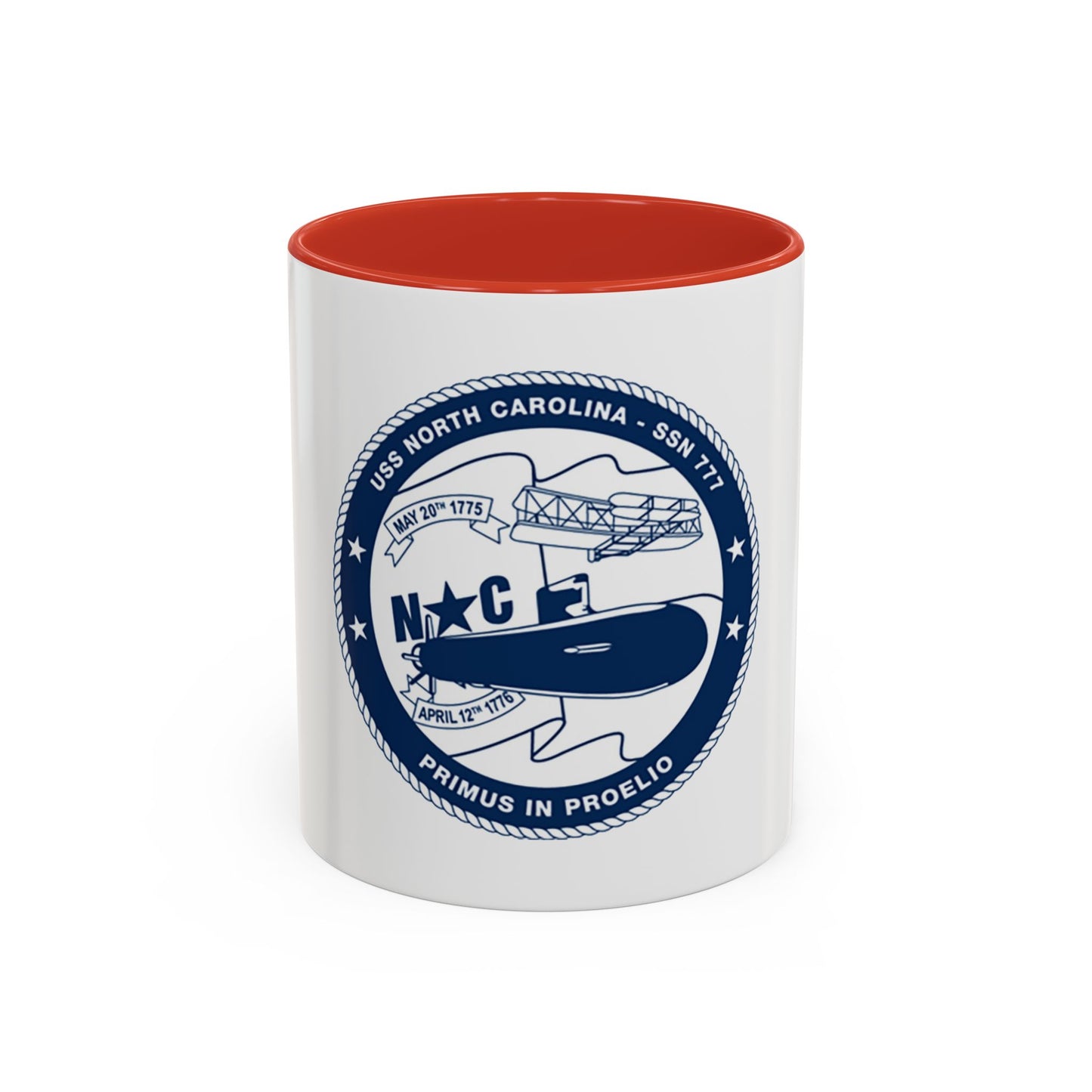 USS North Carolina SSN 777 (U.S. Coast Guard) Accent Coffee Mug