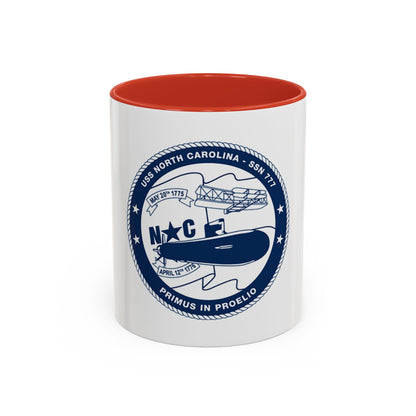 USS North Carolina SSN 777 (U.S. Coast Guard) Accent Coffee Mug