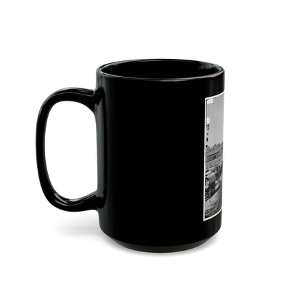 Atlanta, Georgia. Federal Army Wagons Railroad Depot (U.S. Civil War) Black Coffee Mug