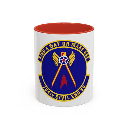 704th Civil Engineer Squadron (U.S. Air Force) Accent Coffee Mug