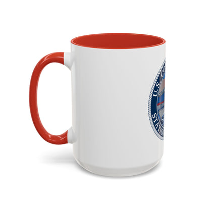 USCG STA MENEMSHA (U.S. Coast Guard) Accent Coffee Mug