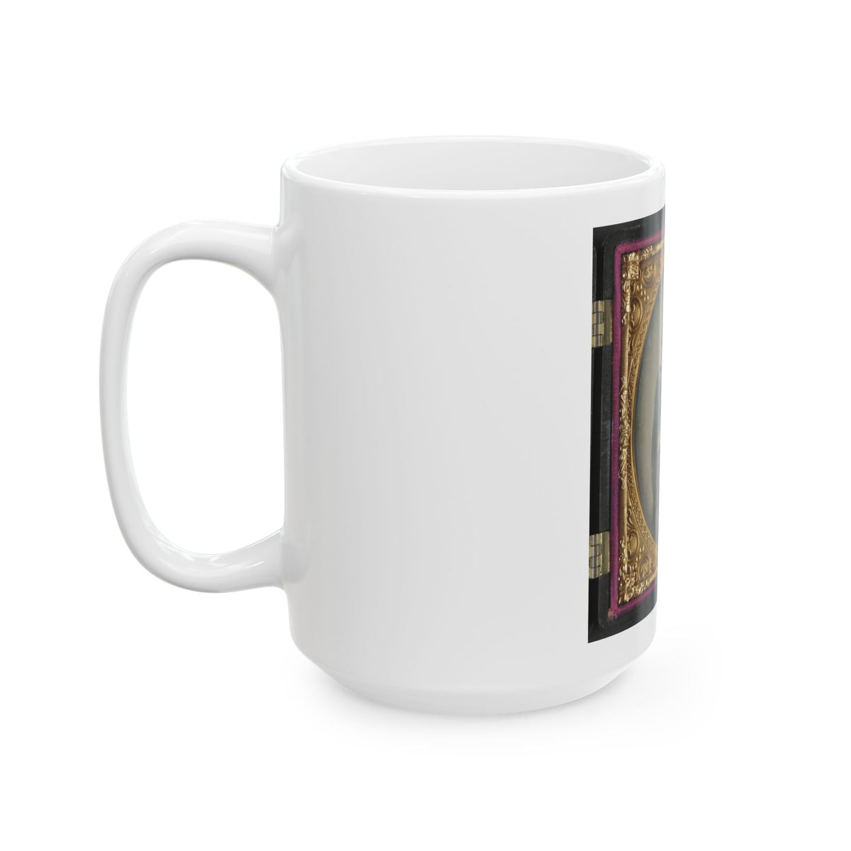 Unidentified Soldier In Confederate Virginia Volunteer Uniform With Bayoneted Musket (U.S. Civil War) White Coffee Mug
