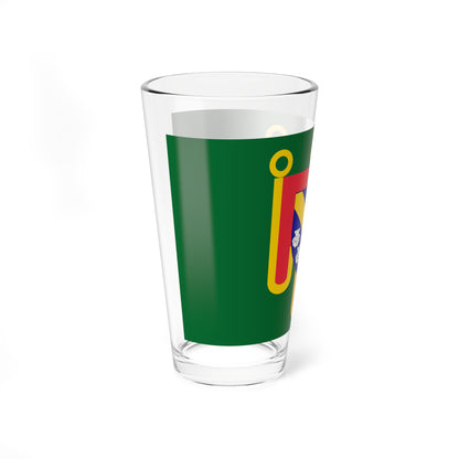 Drapeau fr departement Cantal (France) Pint Glass 16oz