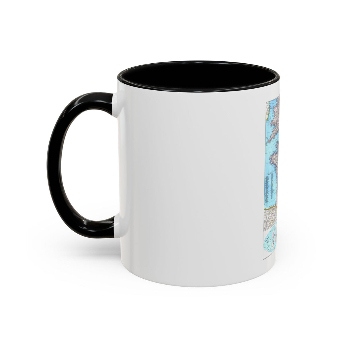 France (1989) (Map) Accent Coffee Mug