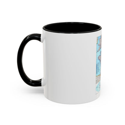 France (1989) (Map) Accent Coffee Mug