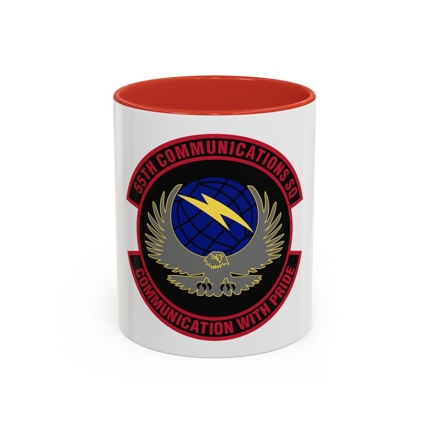 55th Communications Squadron (U.S. Air Force) Accent Coffee Mug