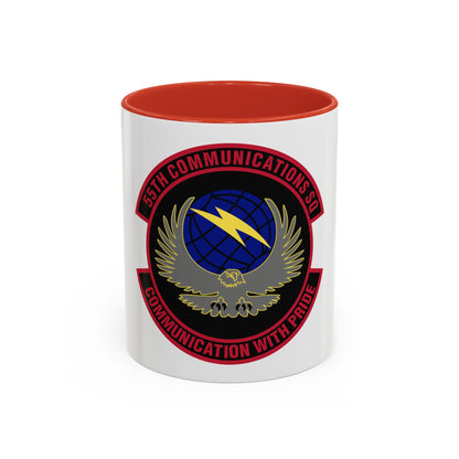 55th Communications Squadron (U.S. Air Force) Accent Coffee Mug