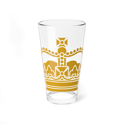 Edward-crown-goldenrod (United Kingdom) (Coat of Arms) Pint Glass 16oz