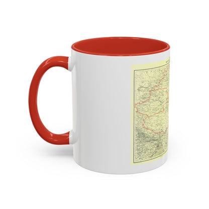 China and its Territories (1912) (Map) Accent Coffee Mug