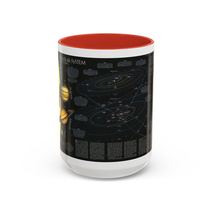 Space - Solar System- Our Sun's Family (1990) (Map) Accent Coffee Mug