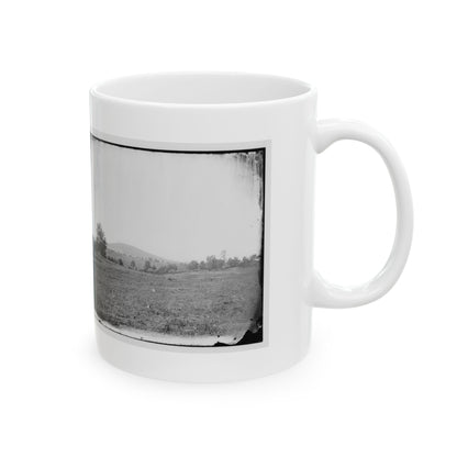 Cedar Mountain, Va. View Of Battlefield With The Mountain In The Distance (U.S. Civil War) White Coffee Mug