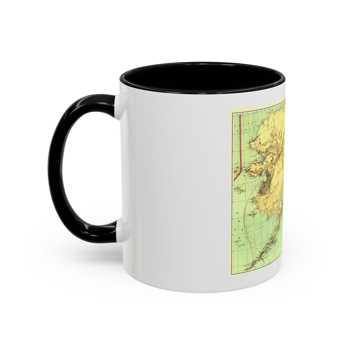 Alaska - The Gold & Coal Fields (1898) (Map) Accent Coffee Mug