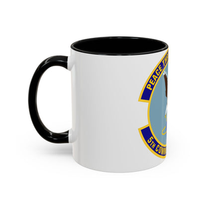 5th Communications Squadron (U.S. Air Force) Accent Coffee Mug