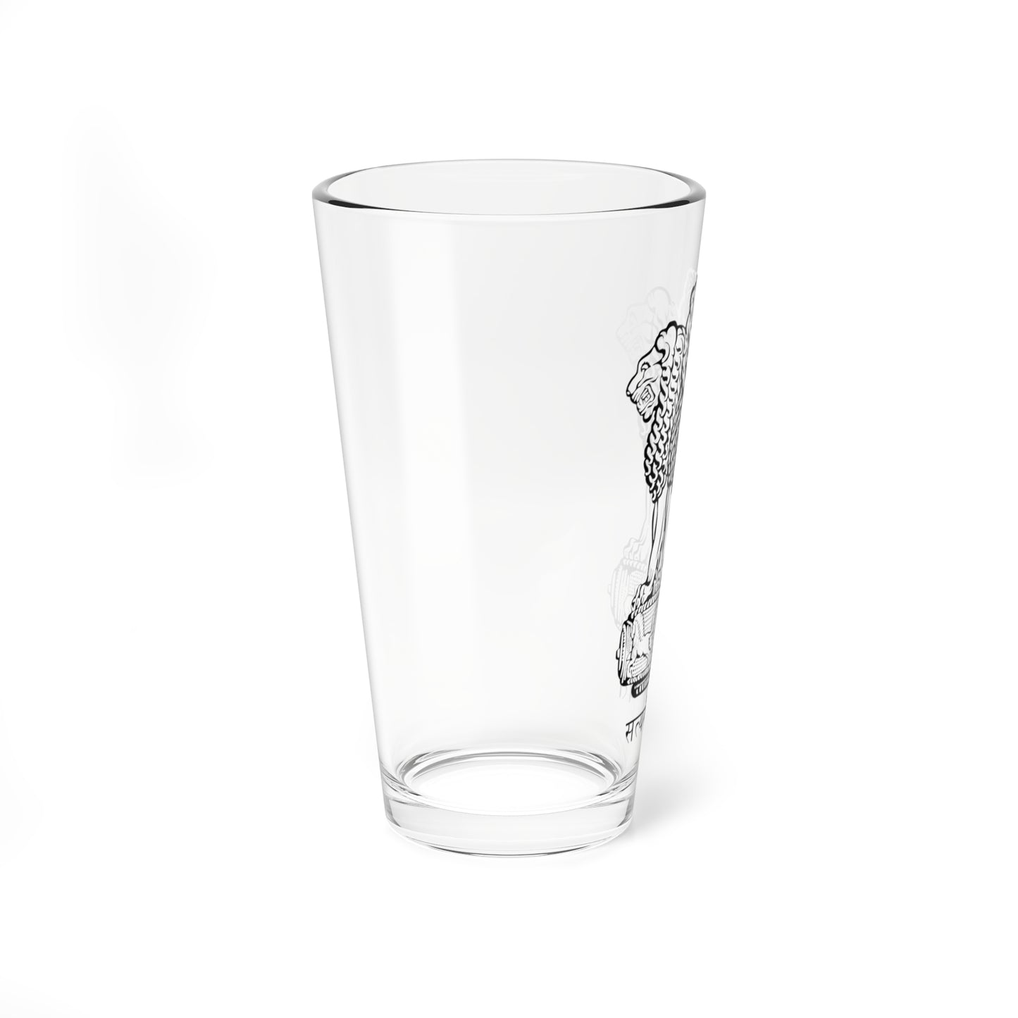 Emblem of India (India) (Coat of Arms) Pint Glass 16oz