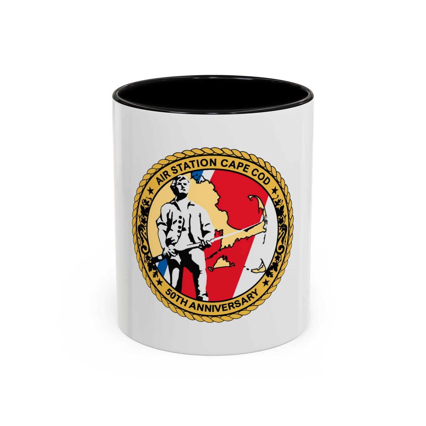 USCG Air Station CAPE COD (U.S. Coast Guard) Accent Coffee Mug
