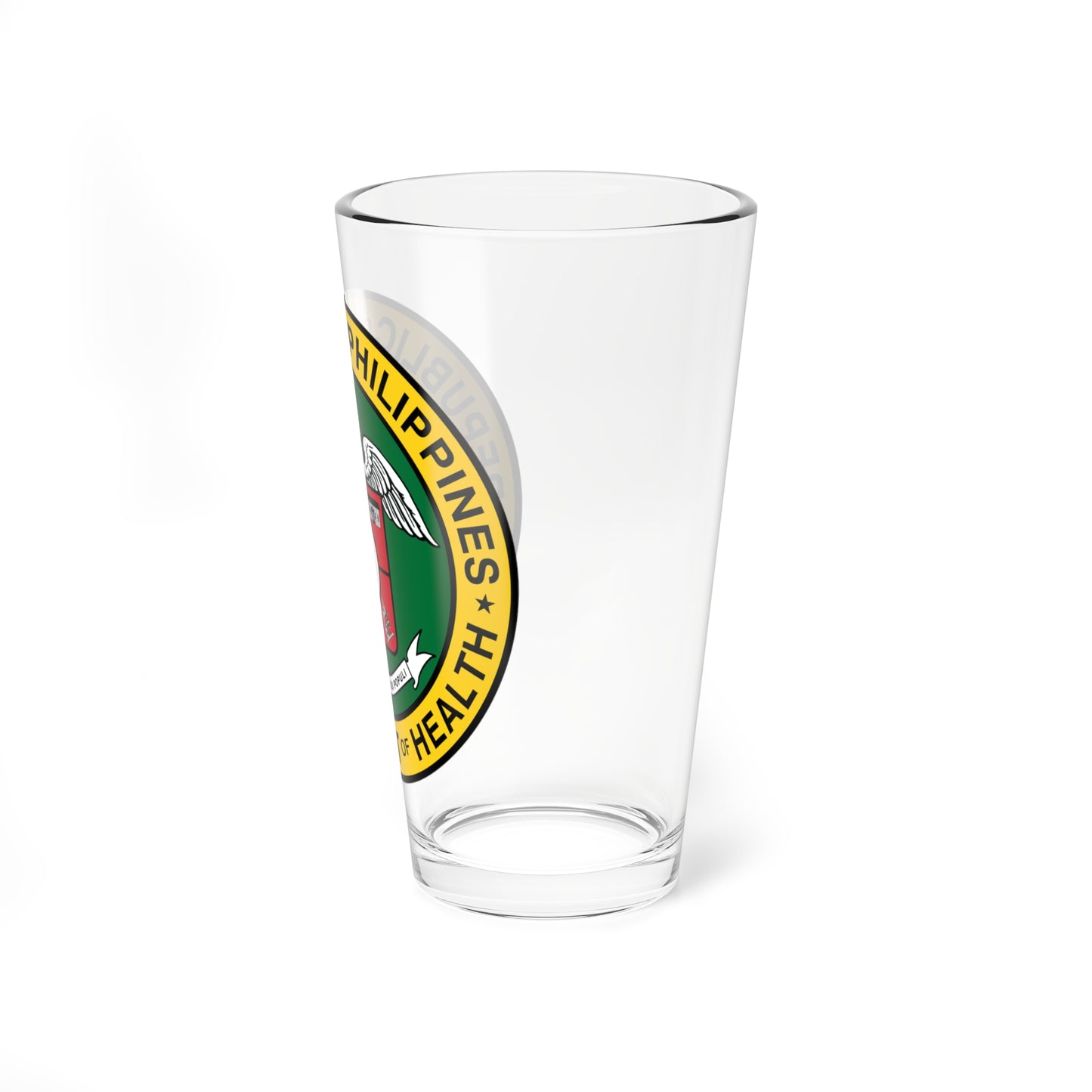 Department of Health DOH PHL (Philippines) (Coat of Arms) Pint Glass 16oz
