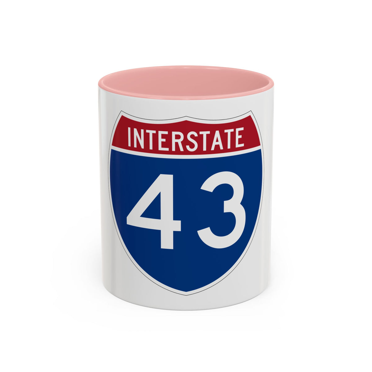 Interstate 43 (U.S. Highways) Accent Coffee Mug