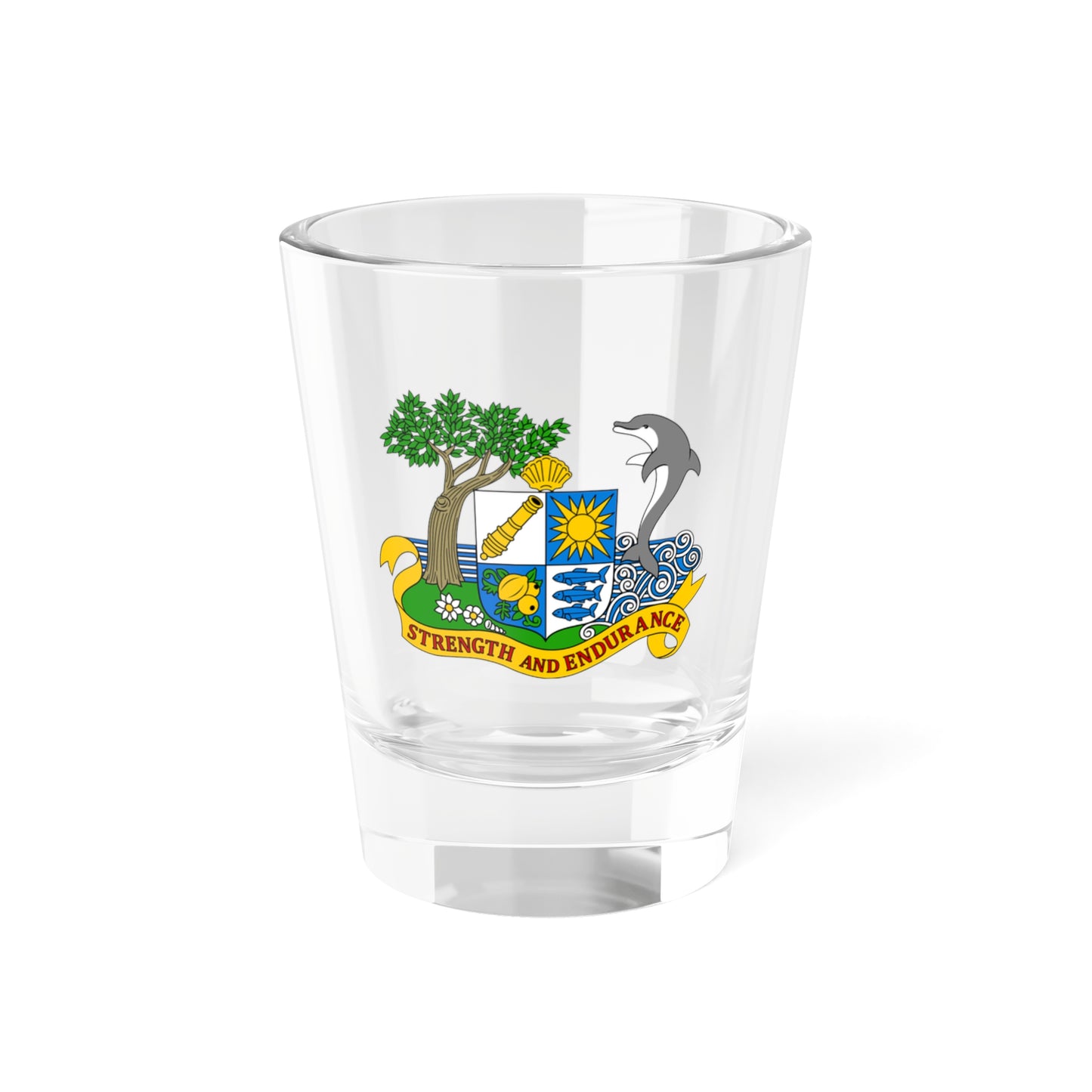 Coat of arms of Anguilla 1967-1980 - Shot Glass 1.5oz