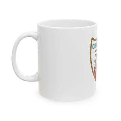 Chiefs Mess ATTC USCGC Elizabeth City NC (U.S. Coast Guard) White Coffee Mug