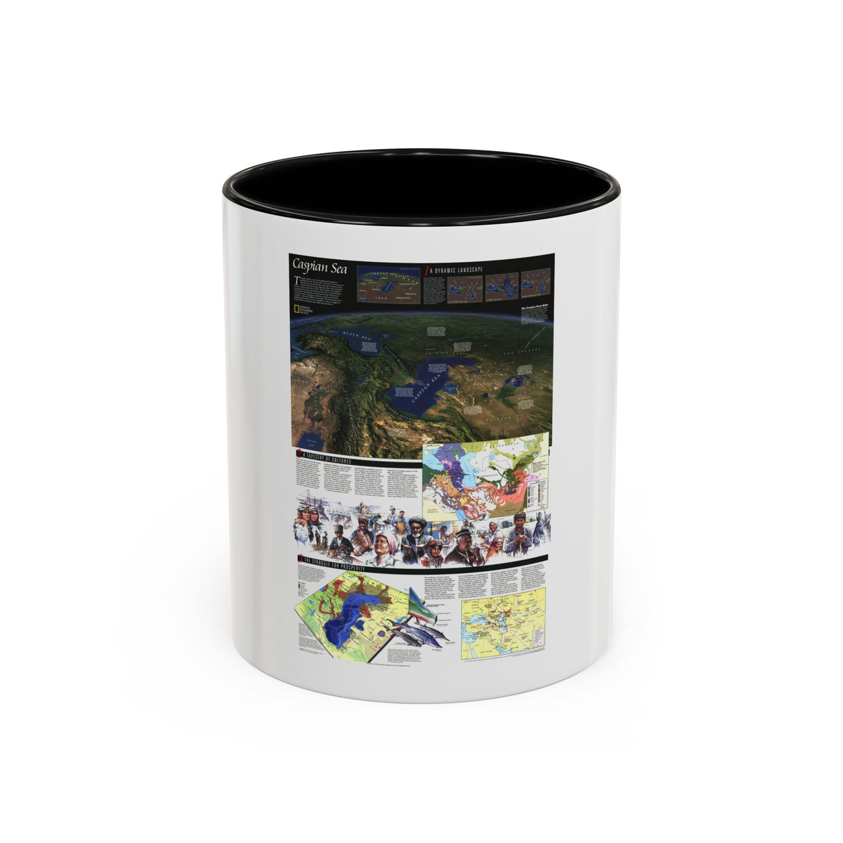 Caspian Sea (1999) (Map) Accent Coffee Mug