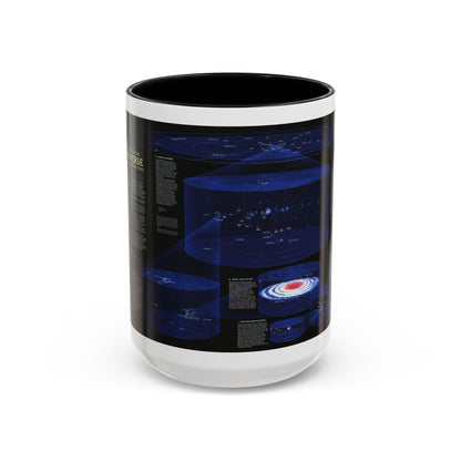 Space - The Universe - Through Time and Space (1983) (Map) Accent Coffee Mug