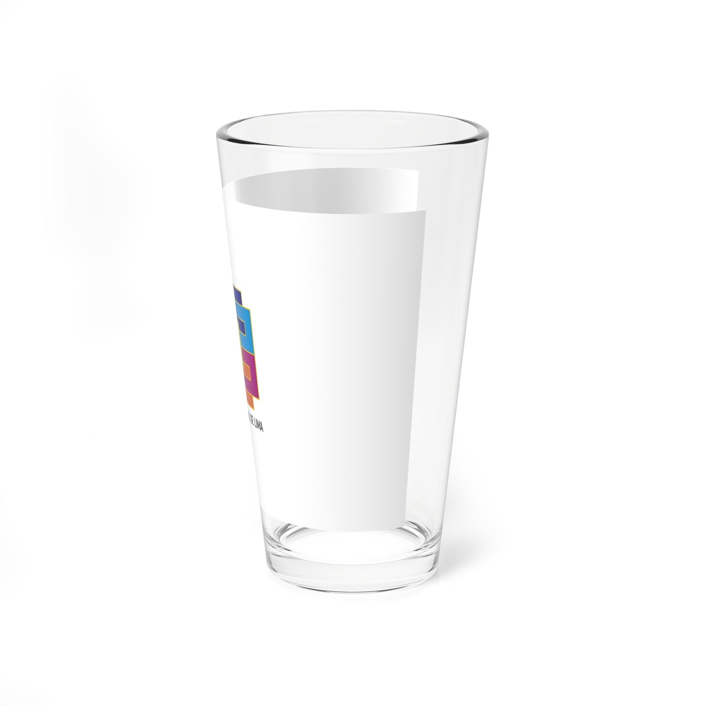 Lima region flag (Peru) Pint Glass 16oz