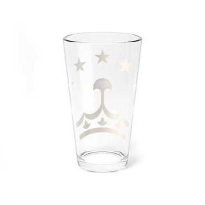 Tajikistan crown and stars (Tajikistan) (Coat of Arms) Pint Glass 16oz