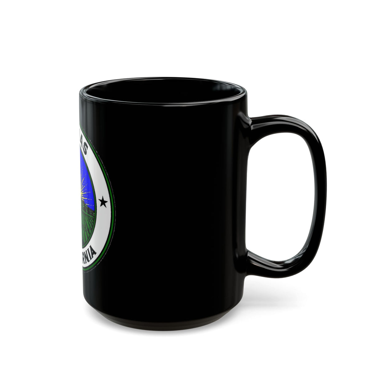 Seal of Salinas California - Black Coffee Mug