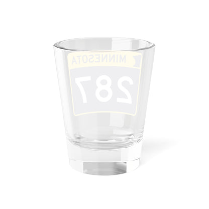 MN-287 wide (Minnesota) (Road Sign) Shot Glass 1.5oz