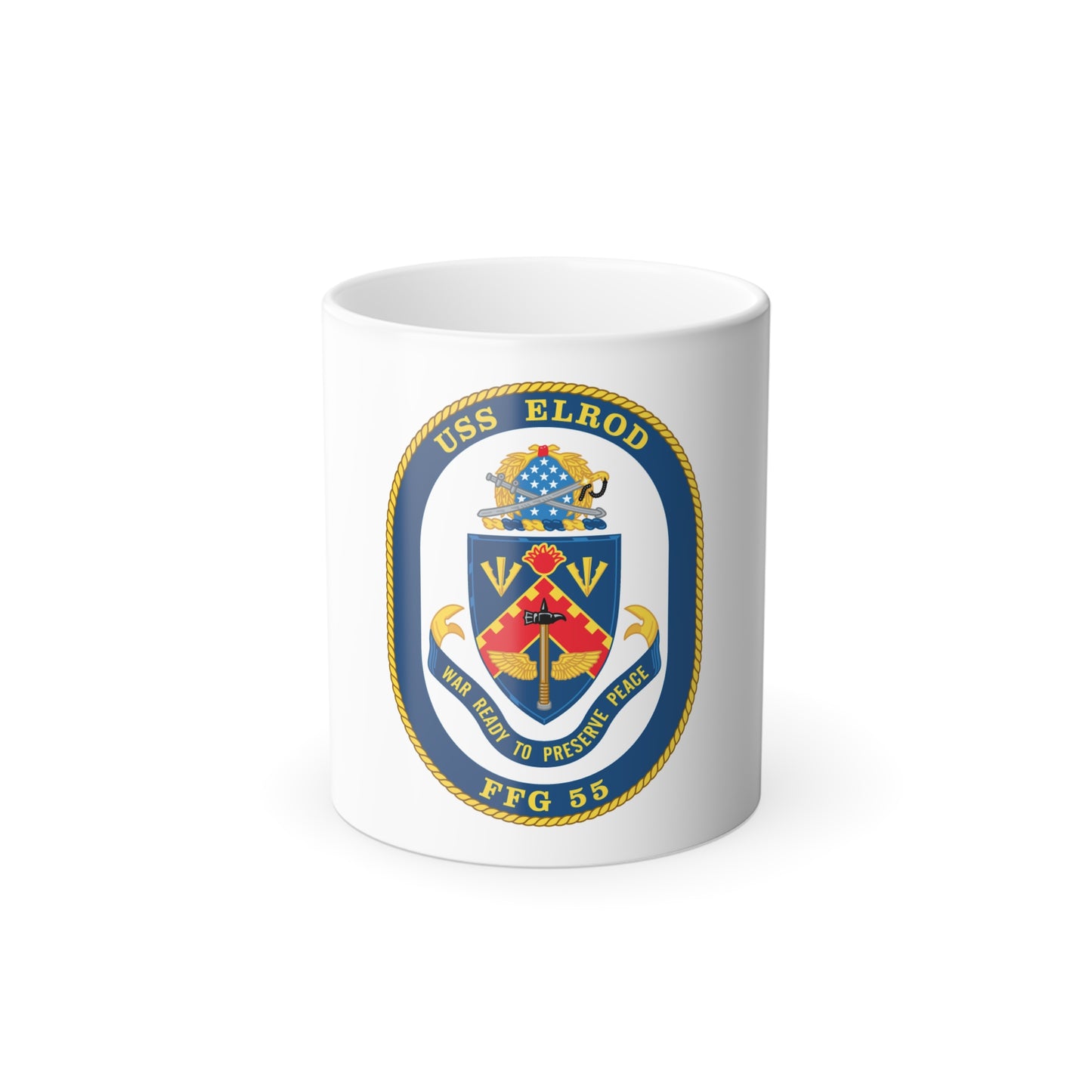 USS Elrod FFG 55 (U.S. Navy) Color Changing Mug 11oz