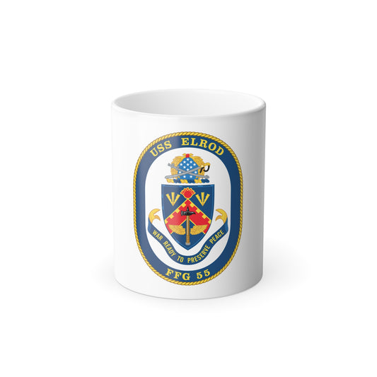 USS Elrod FFG 55 (U.S. Navy) Color Changing Mug 11oz