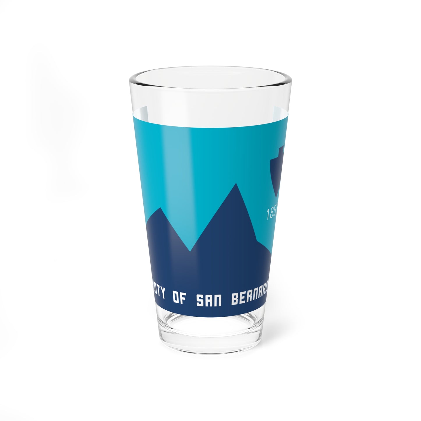 Flag of San Bernardino County California 1973-1984 (United States) Pint Glass 16oz