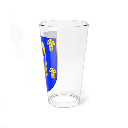 UKR Myronivka Raion COA (Ukraine) (Coat of Arms) Pint Glass 16oz