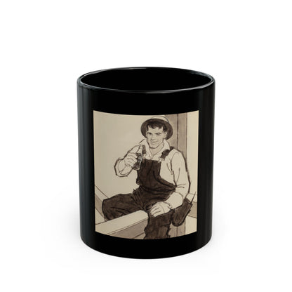 Group of Four Coca-Cola advertisements, 1960 (2) - Black Coffee Mug