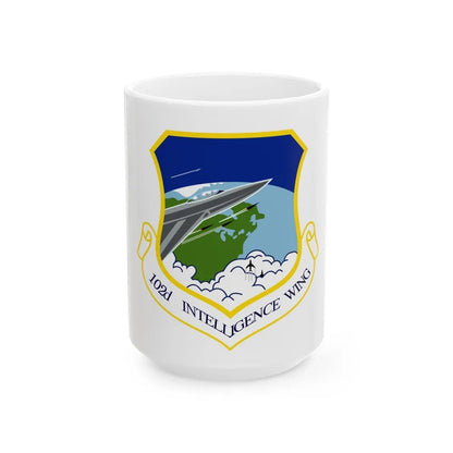 1014px 102nd Intelligence Wing emblem (U.S. Air Force) White Coffee Mug-15oz-Go Mug Yourself